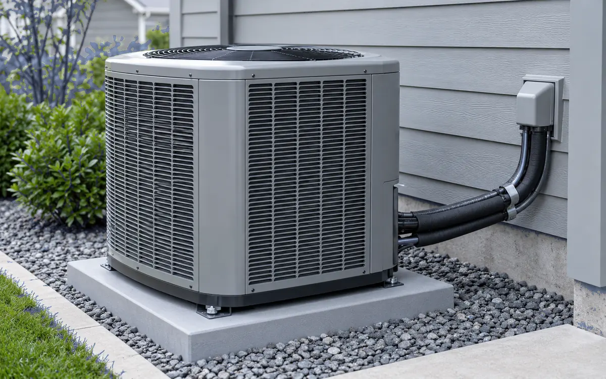 AC Installation and Replacement being carried out by an HVAC technician
