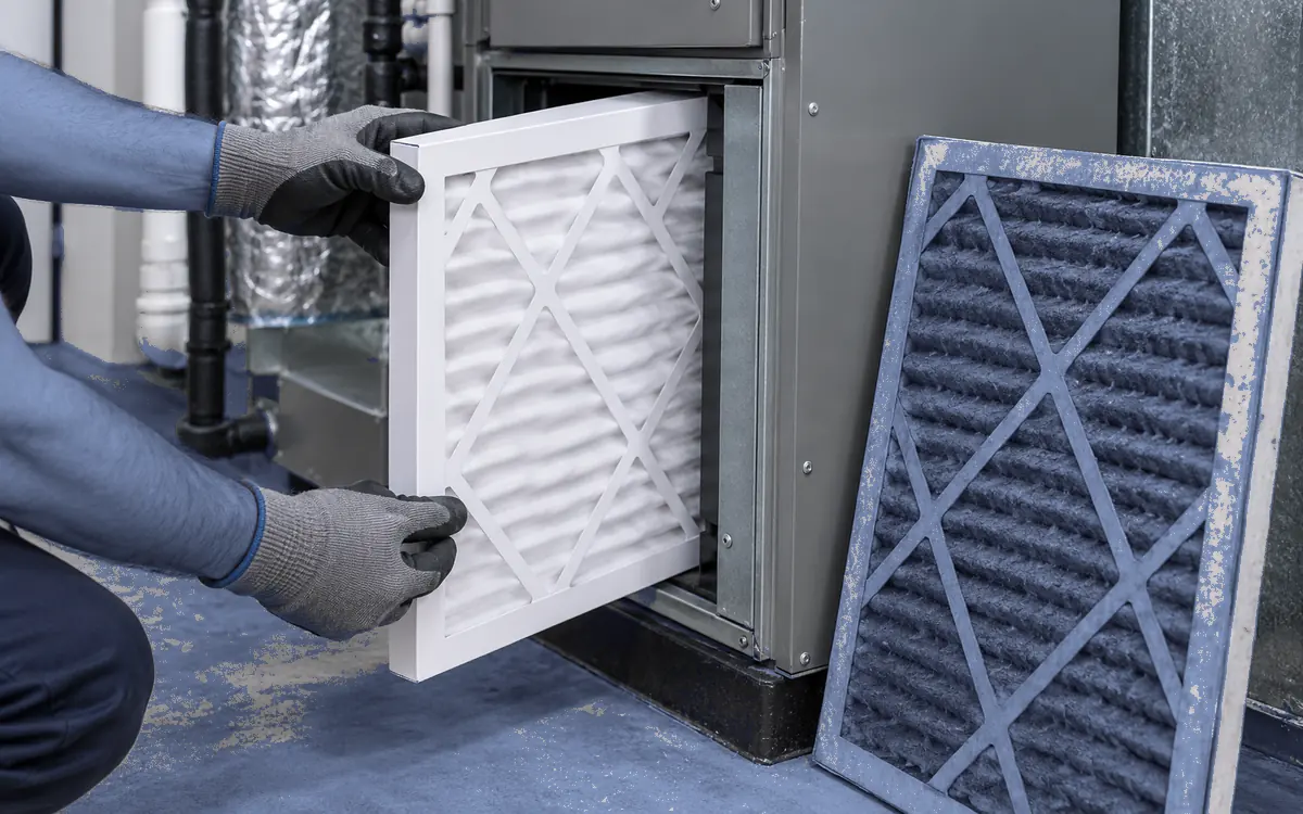 HVAC Maintenance and Tune-Up being carried out by an HVAC technician